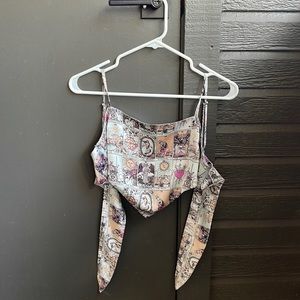 Tarot Card Scarf Top